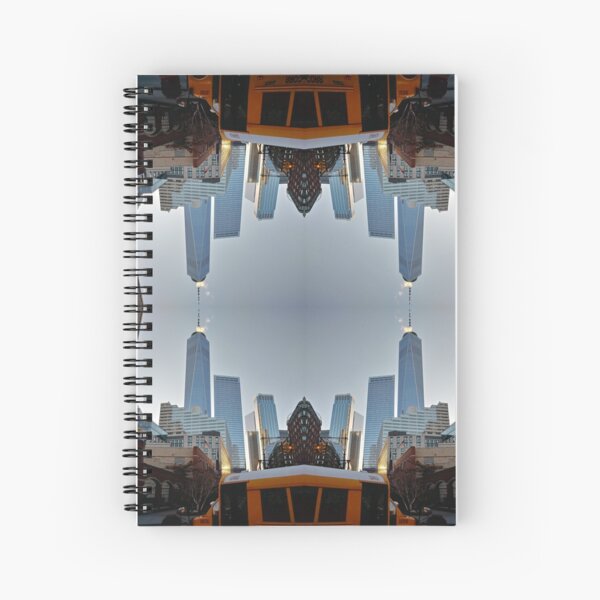 #reflection, #travel, #city, #architecture, #street, #hotel, #outdoors, #tower Spiral Notebook