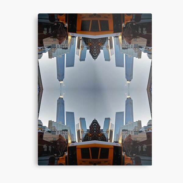 #reflection, #travel, #city, #architecture, #street, #hotel, #outdoors, #tower Metal Print