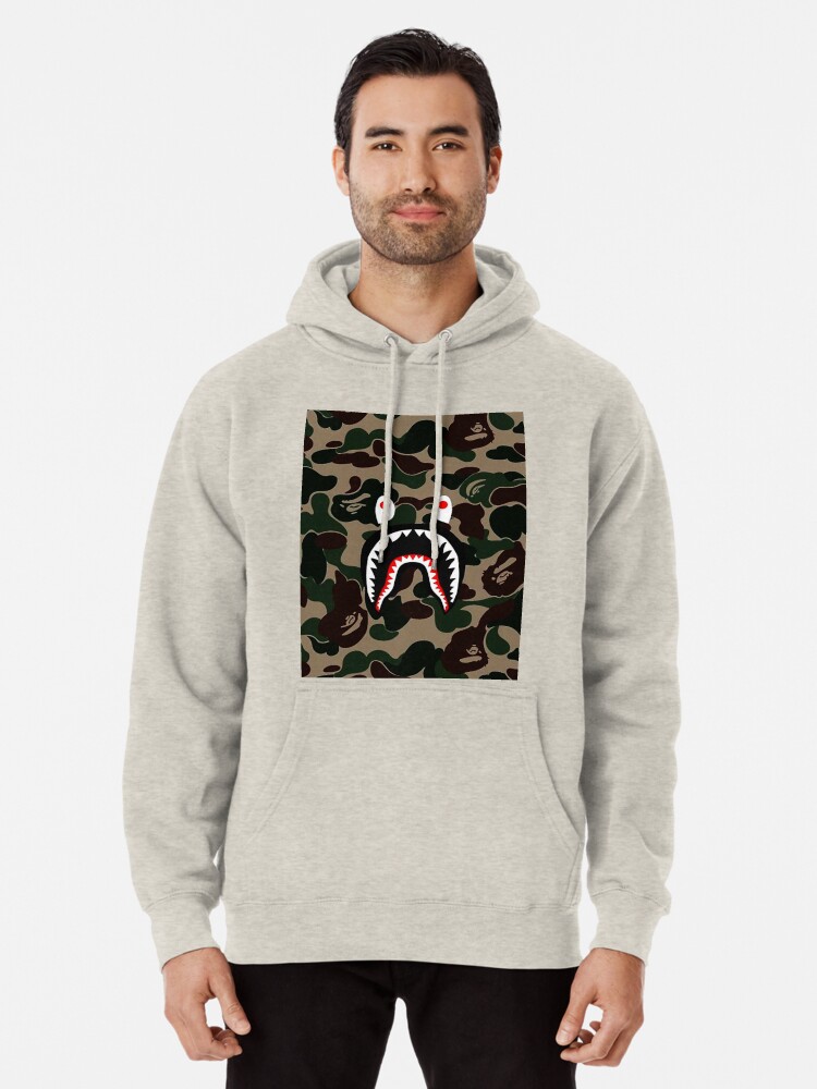 bape shark pullover hoodie