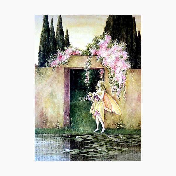 Fairy Gathering Flowers - Ida Rentoul Outhwaite Photographic Print