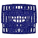 #blue, #electricblue, #pattern, #illustration, #design, #abstract, #royalblue, #separation by znamenski