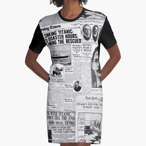 newsprint shirt dress