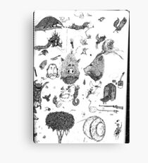 Pen sketching Canvas Print