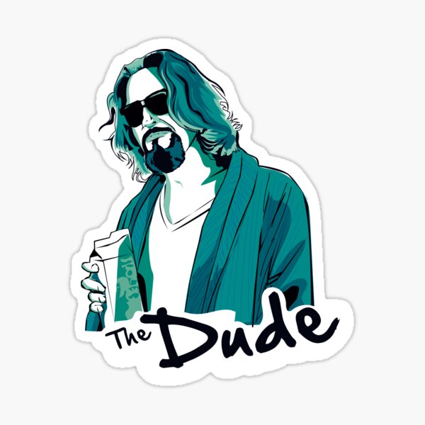 The Dude, The big Lebowski Sticker