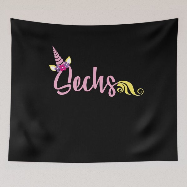 Item preview, 6th birthday unicorn designed and sold by Eduard Beck.