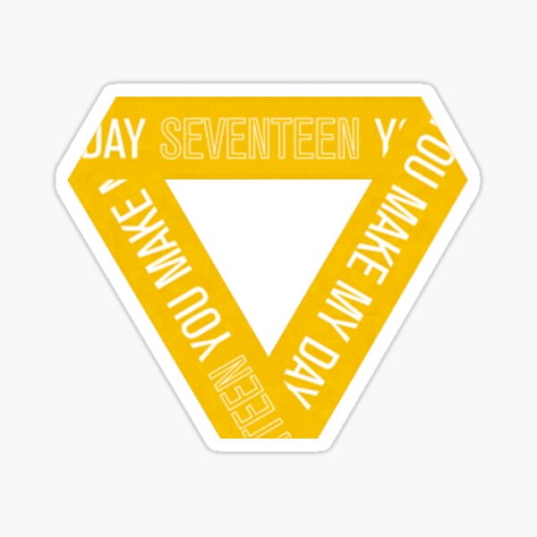 seventeen ymmd logo (yellow) Sticker
