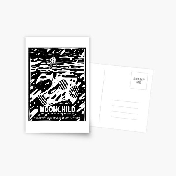 ☾ RM - MONO - "Moonchild" ☽ Postcard