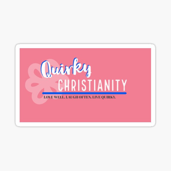Quirky Christianity Logo Sticker