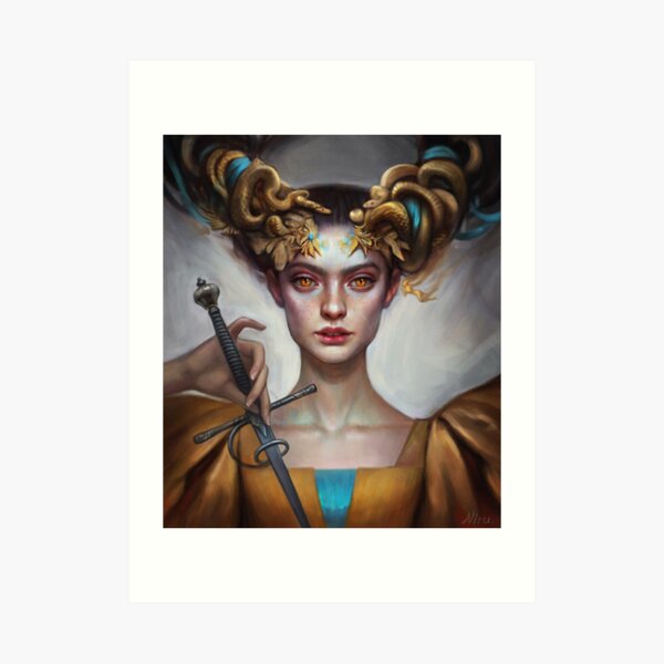 Take your sword and fight me Art Print