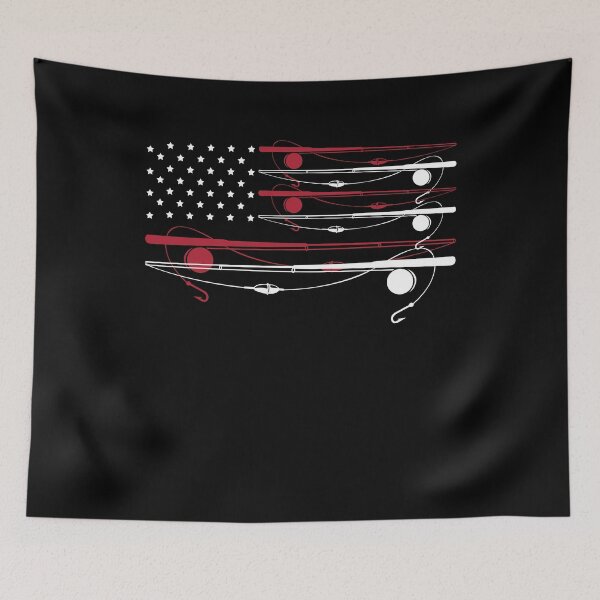 Item preview, Fishing USA flag designed and sold by 4tomic.