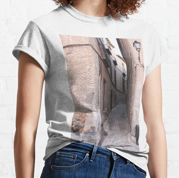 #Toledo, #architecture, #old, #house, #town, #brick, #street, #city Classic T-Shirt