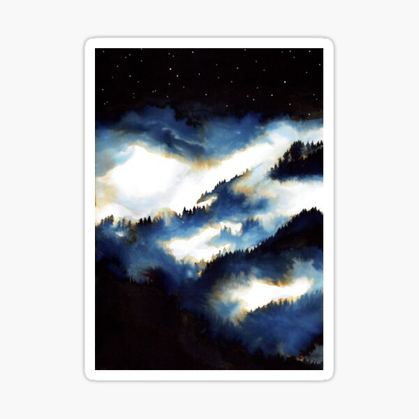 Forêt de Nuit Sticker