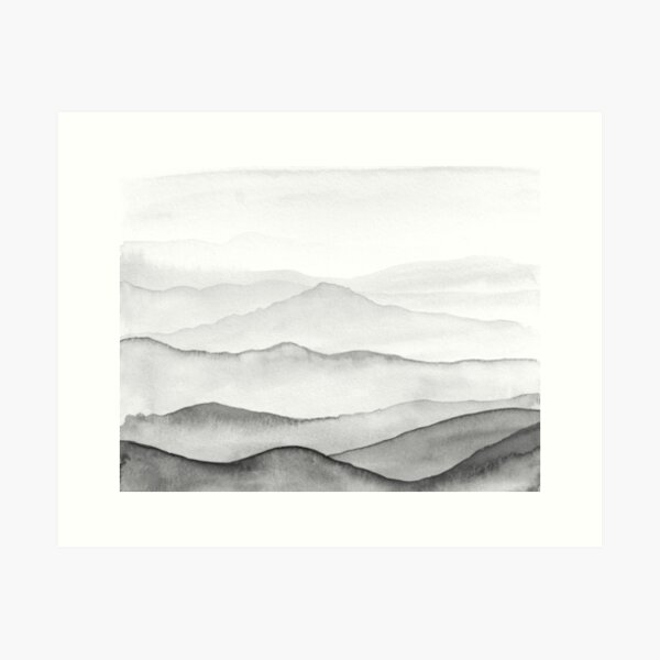 Montagnes Noires Impression artistique
