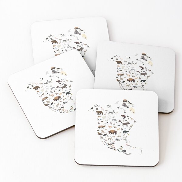 Item preview, Wild North America map designed and sold by ZolinStudio.