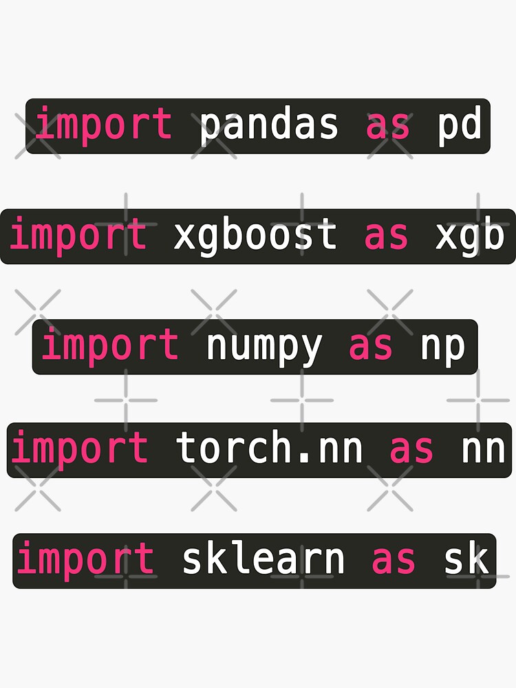 Thumbnail 3 of 3, Sticker, machine learning starter kit designed and sold by FunnyGrief.