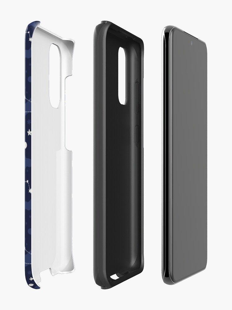 Alternate view of Galaxy - cosmos, moon and stars. Astronomy pattern. Cute cartoon universe design. Case & Skin for Samsung Galaxy