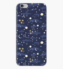 cosmos, moon and stars. Astronomy pattern iPhone Case