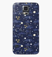 cosmos, moon and stars. Astronomy pattern Case/Skin for Samsung Galaxy
