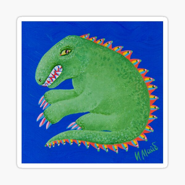 a portrait of the dragon-3 Sticker