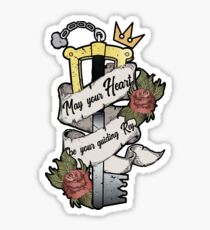 Kingdom Hearts May your heart be your guiding key Sticker