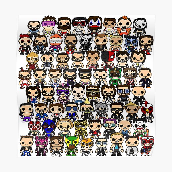 QWA first 50 shows - pop vinyl Poster