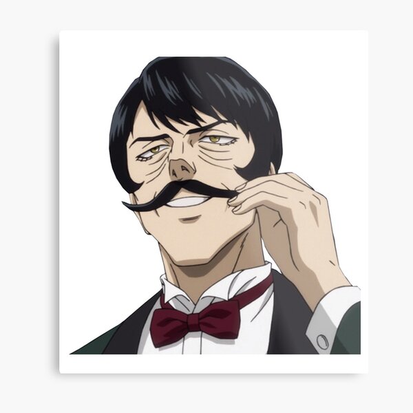mustache avatar, one punch man, ワンパンマン Metal Print