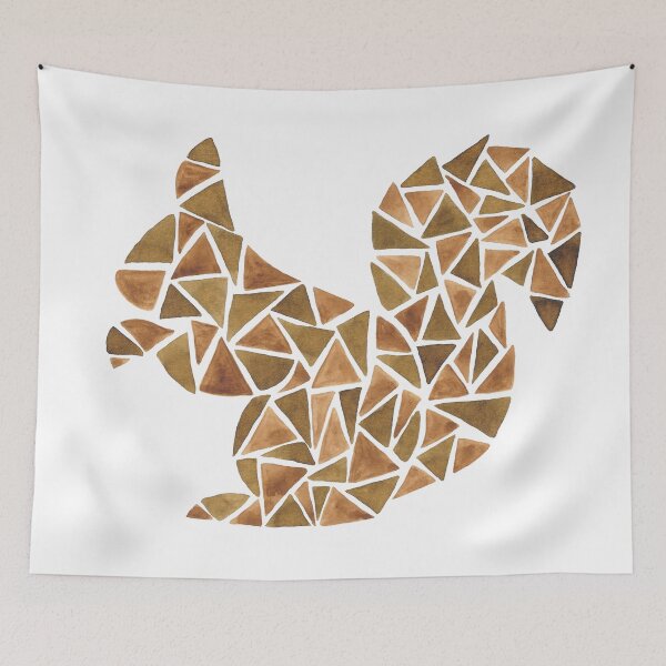 Item preview, Geometric squirrel design designed and sold by RosanneCreates.