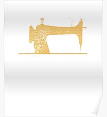 Sewing sewing machine saying Poster
