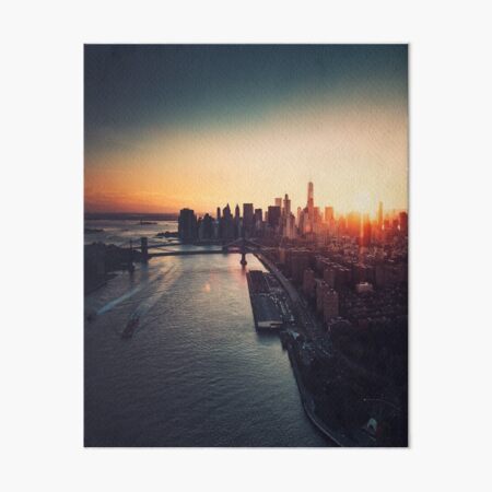 new york city skyline Art Board Print
