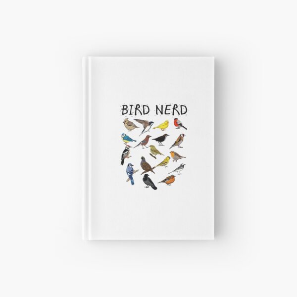 'Bird Nerd Different Kinds of Bird' Cute Bird Gift Hardcover Journal
