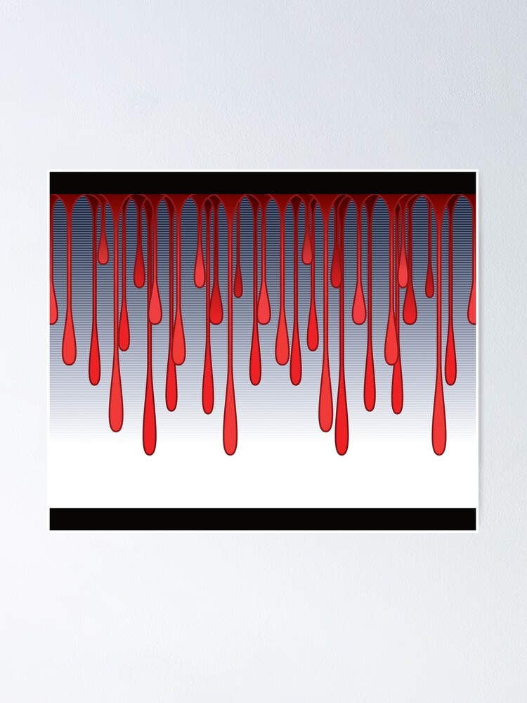 Thumbnail 1 of 3, Poster, Pattern 035: Drips designed and sold by palmprints.