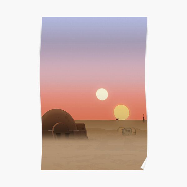Tatooine sunset Poster