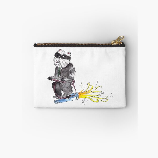 Item preview, Stoned Raccoon Riding a Jetpack designed and sold by Aude Lising |  The French Fury.