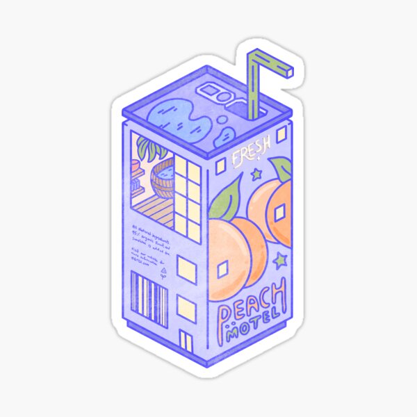 Peach Motel Sticker