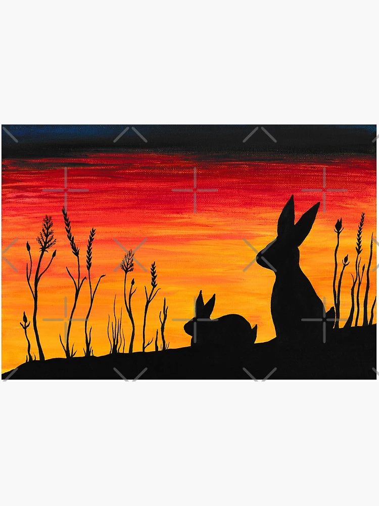 Rabbit at Sunset popular