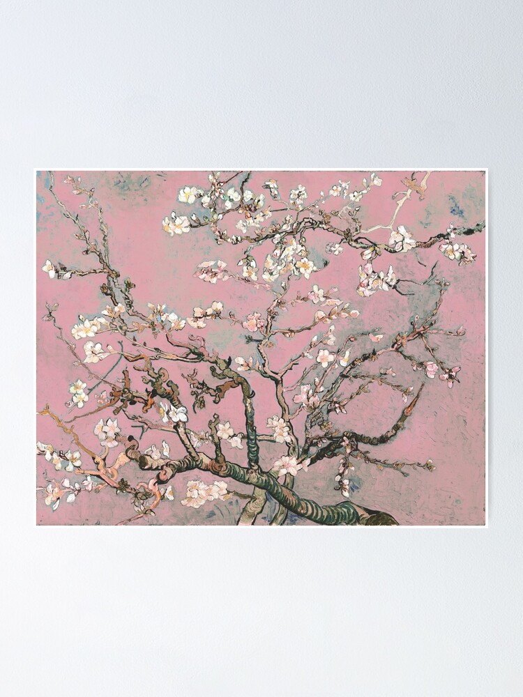 Póster «Flor de almendro - Vincent van Gogh (pastel rosa)» de DejaVuStudio  | Redbubble