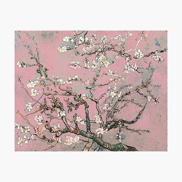 Item preview, Almond Blossom - Vincent Van Gogh (pink pastel) designed and sold by DejaVuStudio.