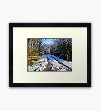 Snow scene Framed Print