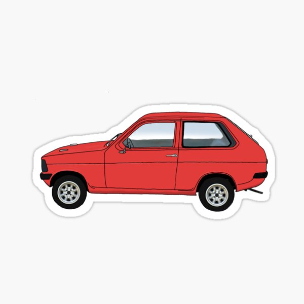 "Reliant Kitten in Red" Sticker by RobinOfDeath | Redbubble