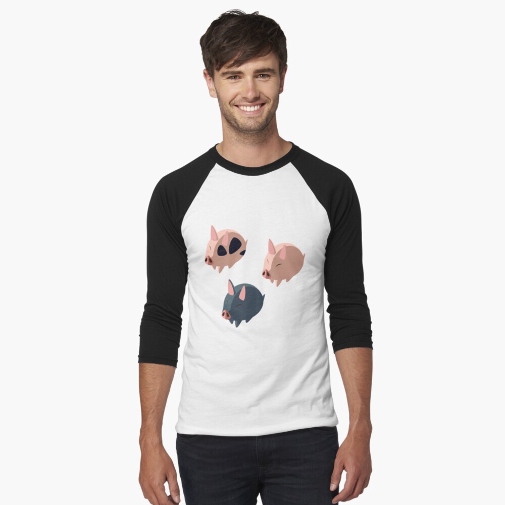 Aperçu de l'œuvre T-shirt baseball manches ¾ créée et vendue par dicktree.