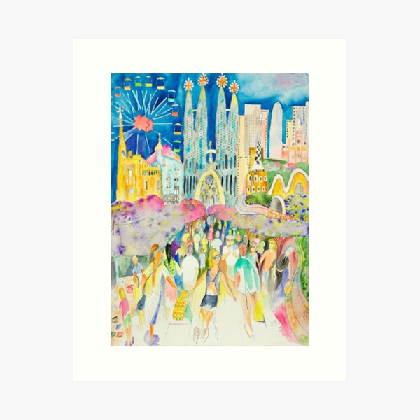 Item preview, Barcelona, between Art Nouveau and lively streets (Ramblas) designed and sold by gheider.