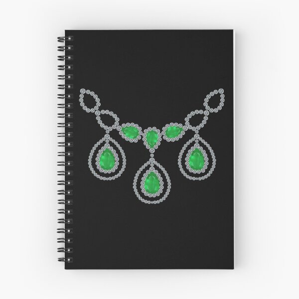 Item preview, Three Pear Emerald Necklace designed and sold by eldonshorey.