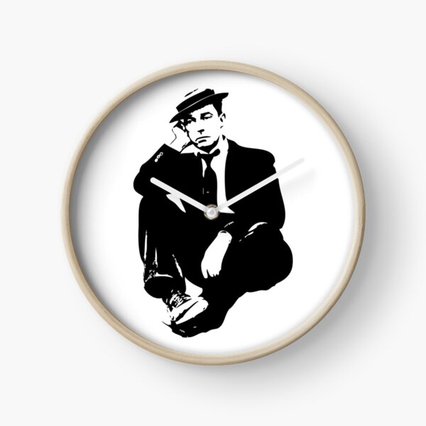 "Buster Keaton" Clock for Sale by fourretout Redbubble