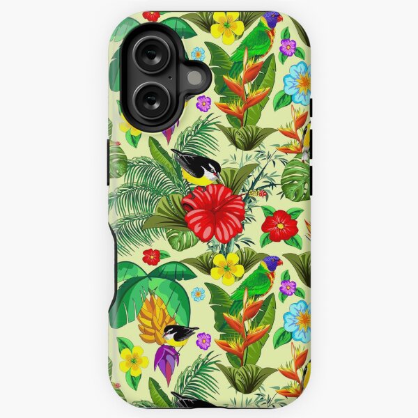 Item preview, Oiseaux et nature motif floral exotique sans couture designed and sold by BluedarkArt.