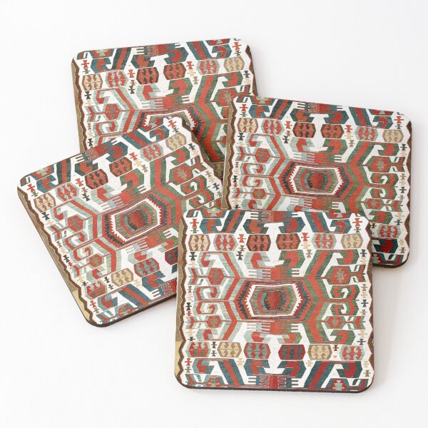 Item preview, Karapinar Central Anatolian Konya Antique Kilim Print designed and sold by Vicky Brago-Mitchell®.