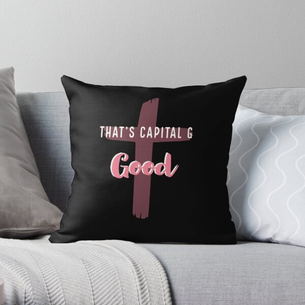 Capital G Good Throw Pillow