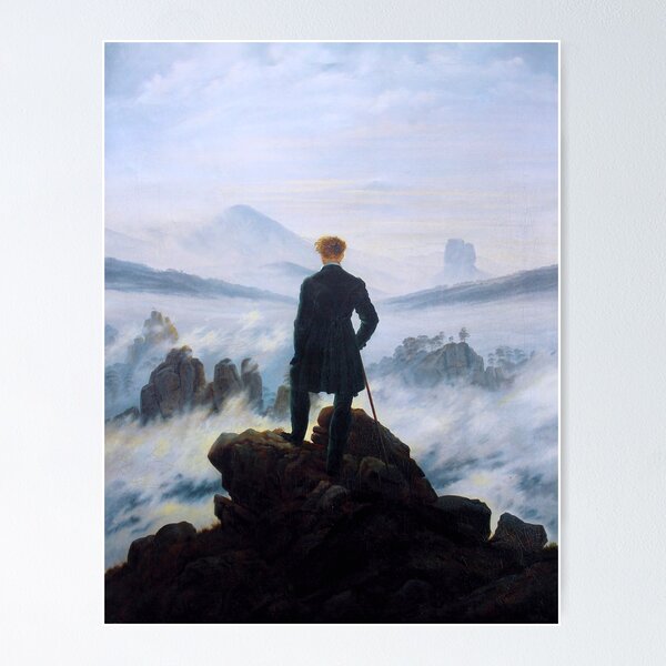Item preview, Caspar David Friedrich "Wanderer über dem Nebelmeer" designed and sold by Alexandra Dahl.