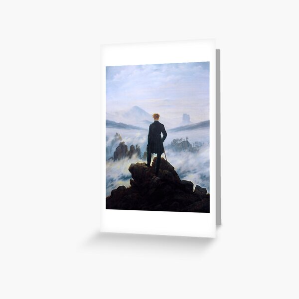 Item preview, Caspar David Friedrich "Wanderer above the sea of fog" designed and sold by Alexandra Dahl.