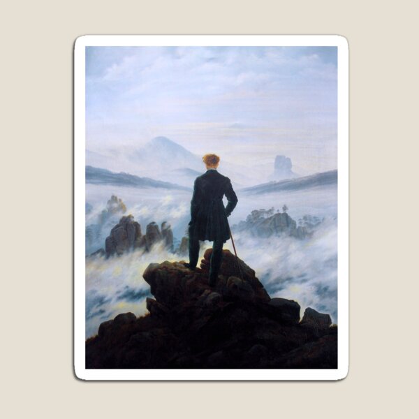 Aperçu de l'œuvre Caspar David Friedrich "errant au-dessus de la mer de brouillard" créée et vendue par Alexandra Dahl.