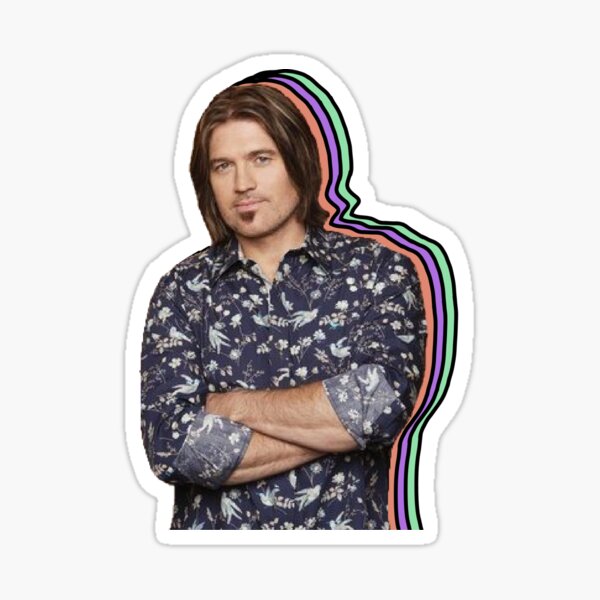“billy ray cyrus” Sticker by sineadbarnes20 | Redbubble